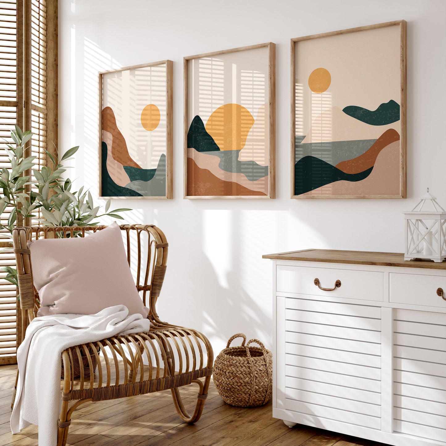 boho trio of prints