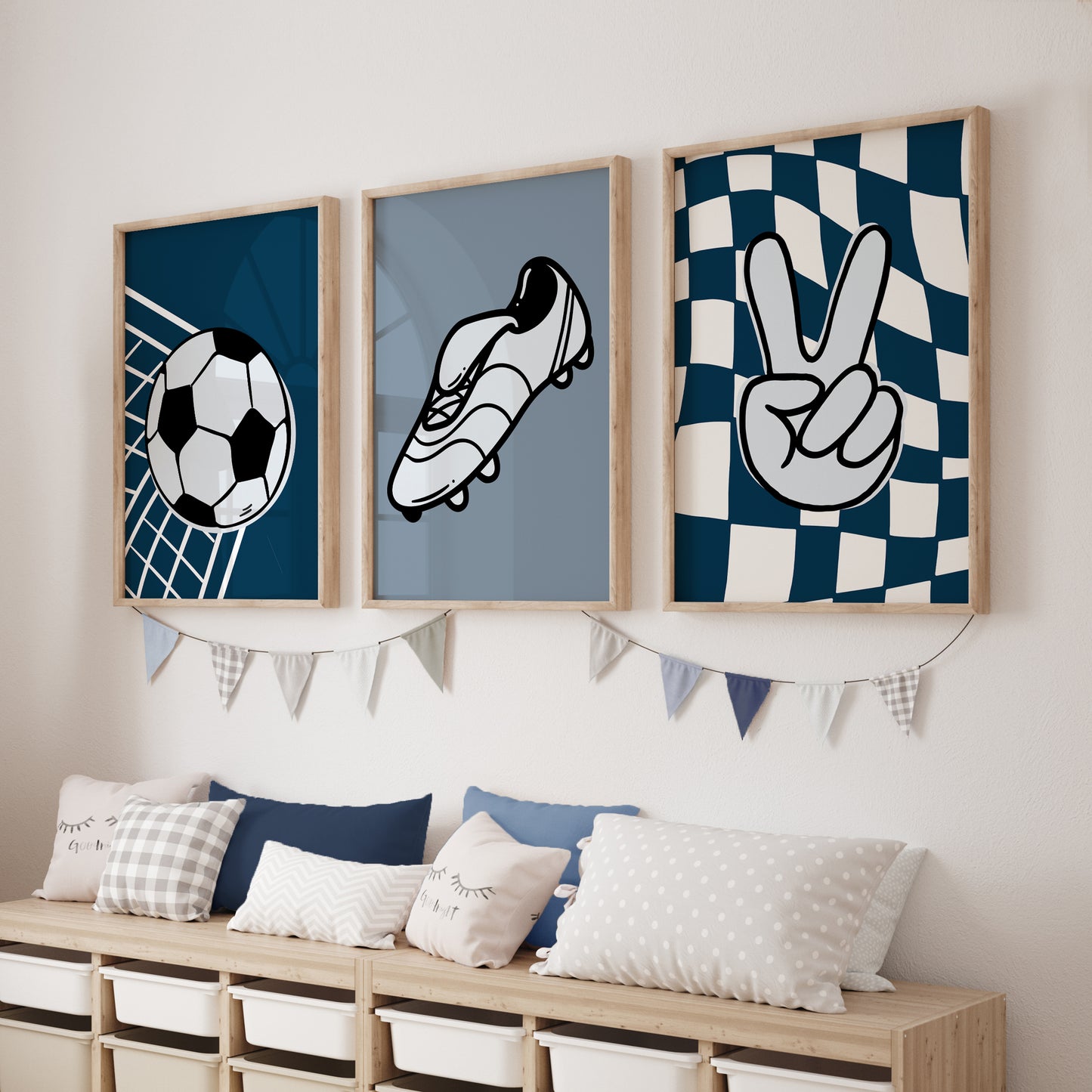boys football prints