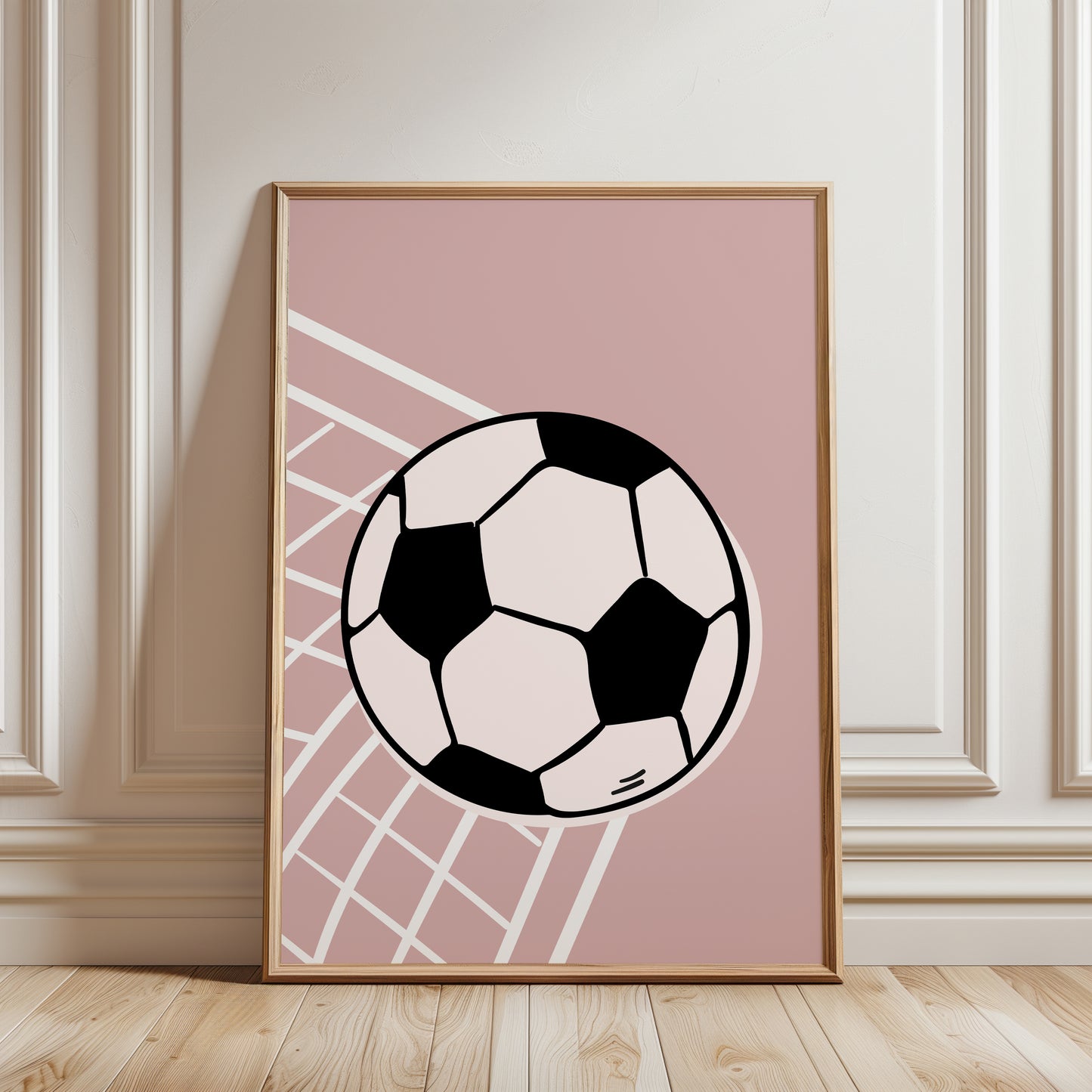 Girls pink football print