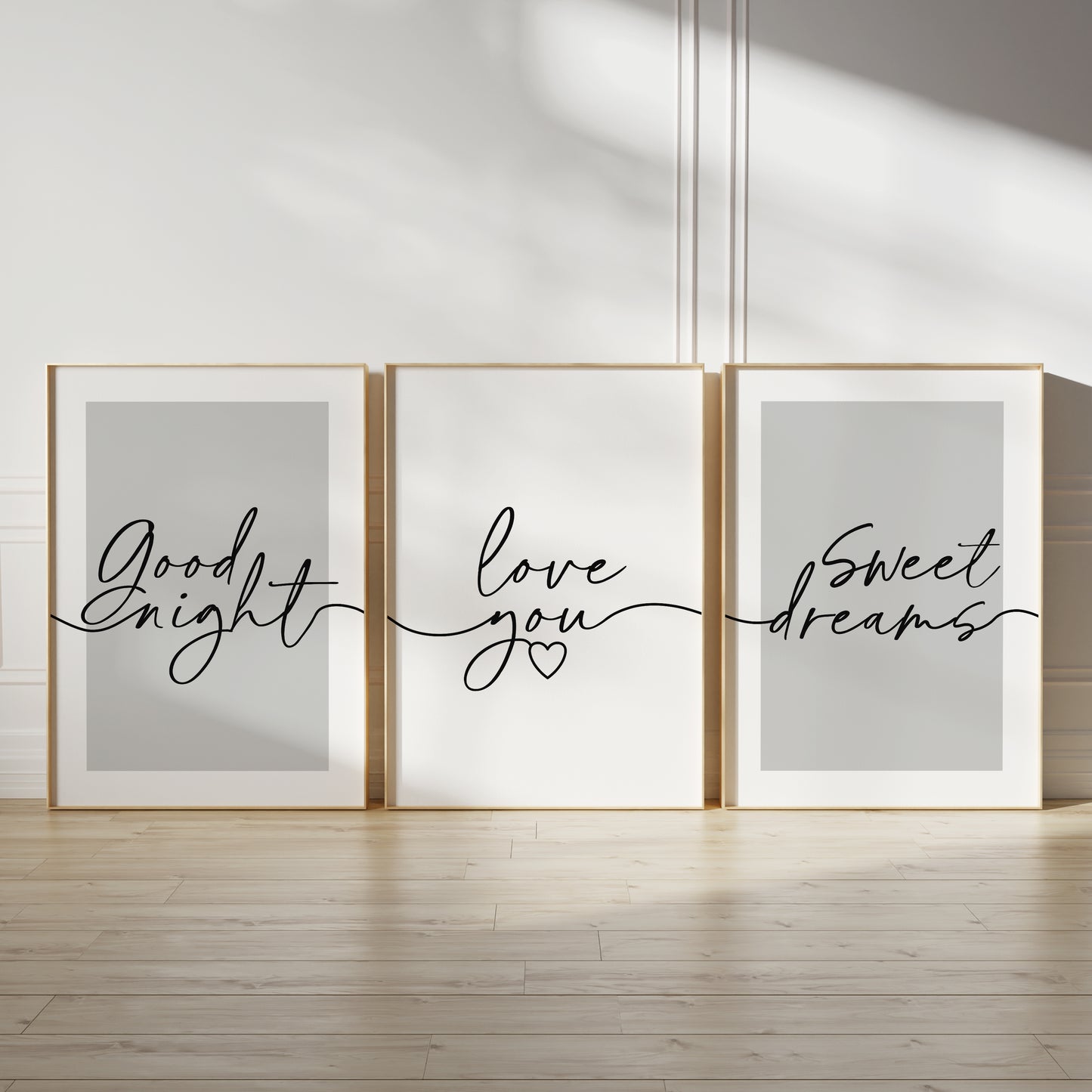 romantic quote wall art for couples bedroom, good night, love you, sweet dreams