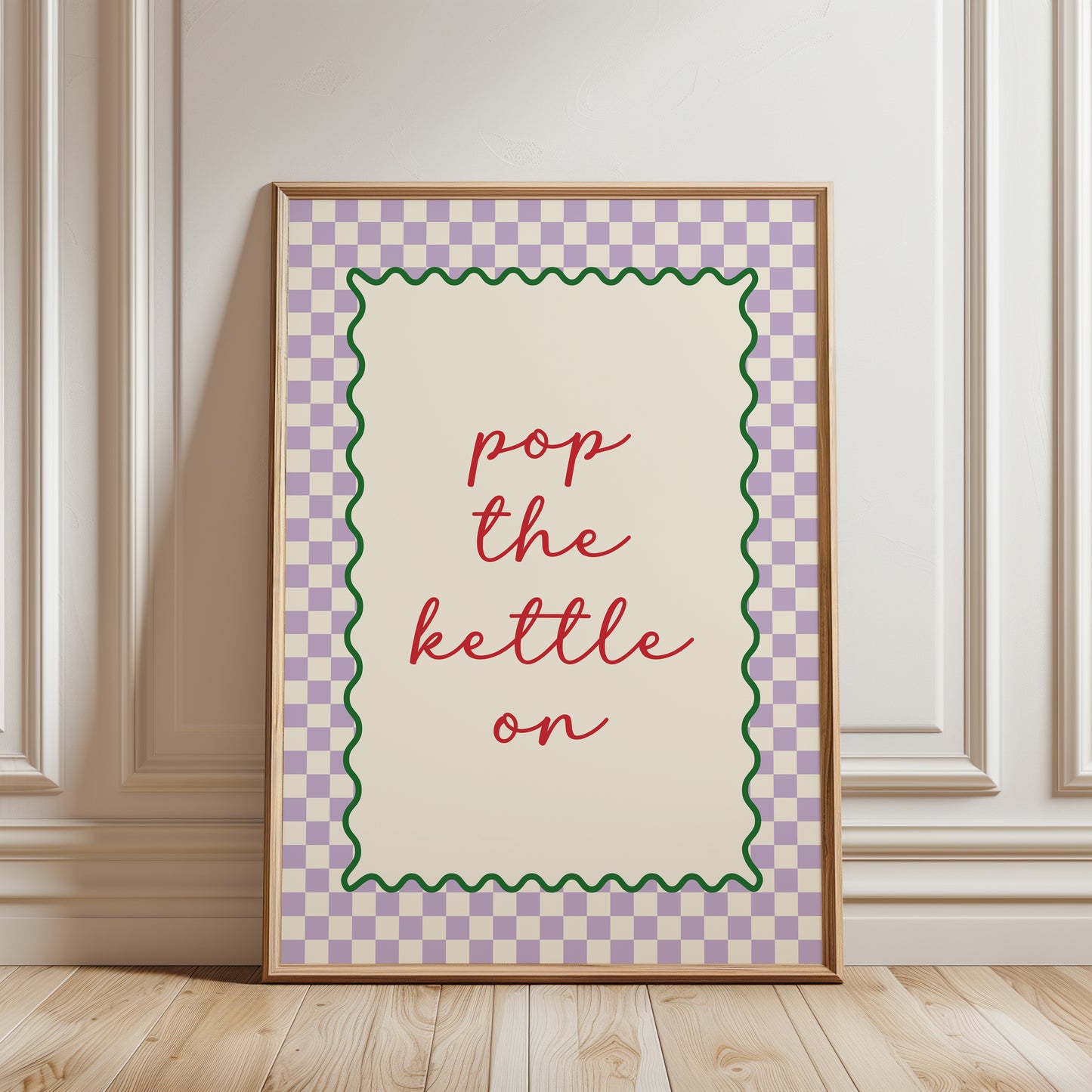 Lilac kitchen wall art print, modern home wall art for kitchens
