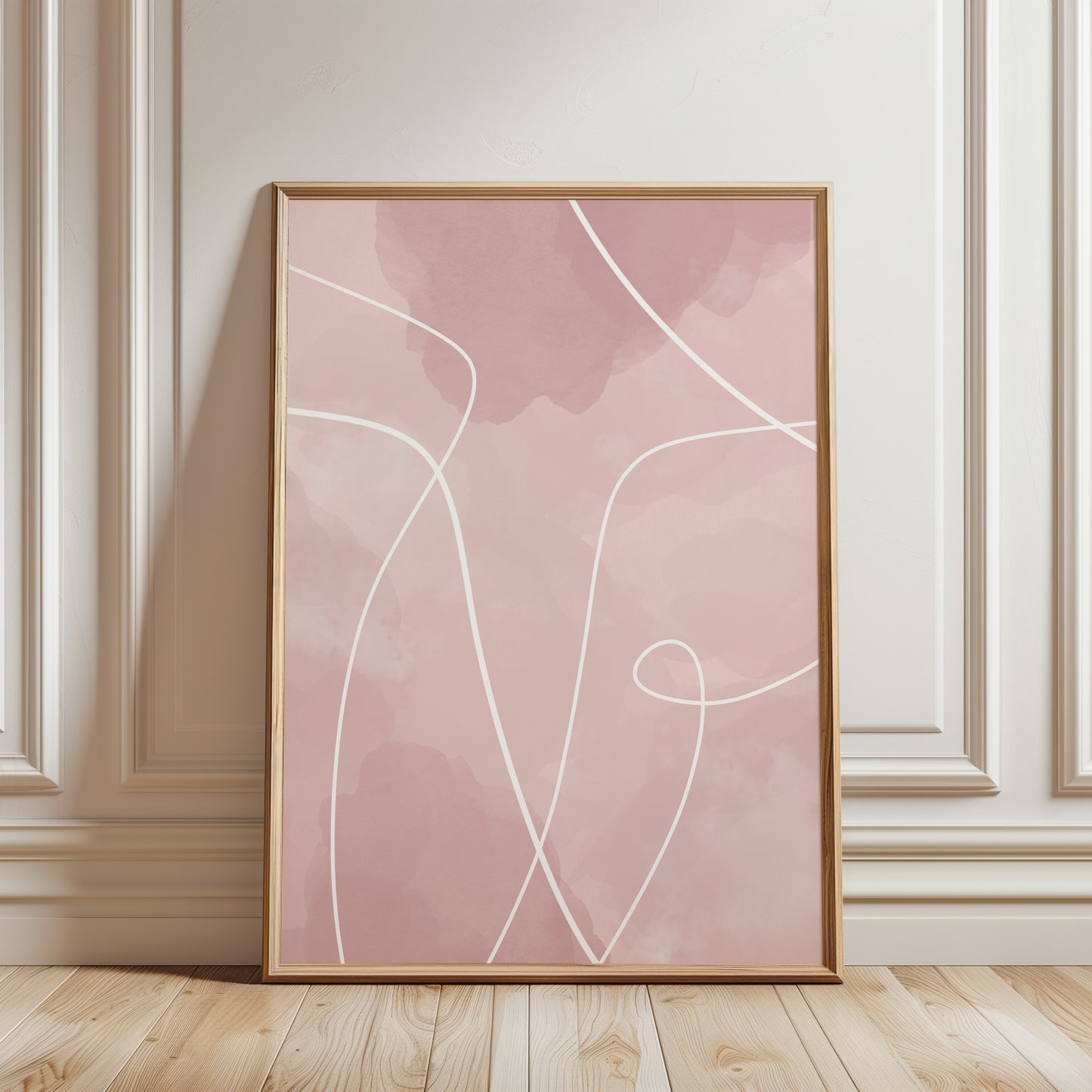 Pink Abstract Wall Art Print