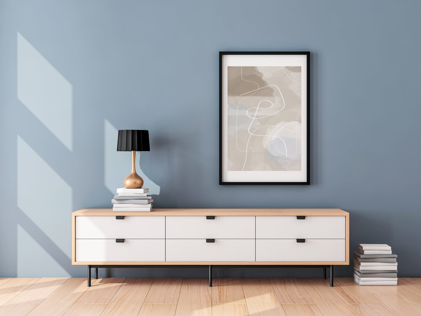 Set of 2 Neutral Line Art Wall Prints