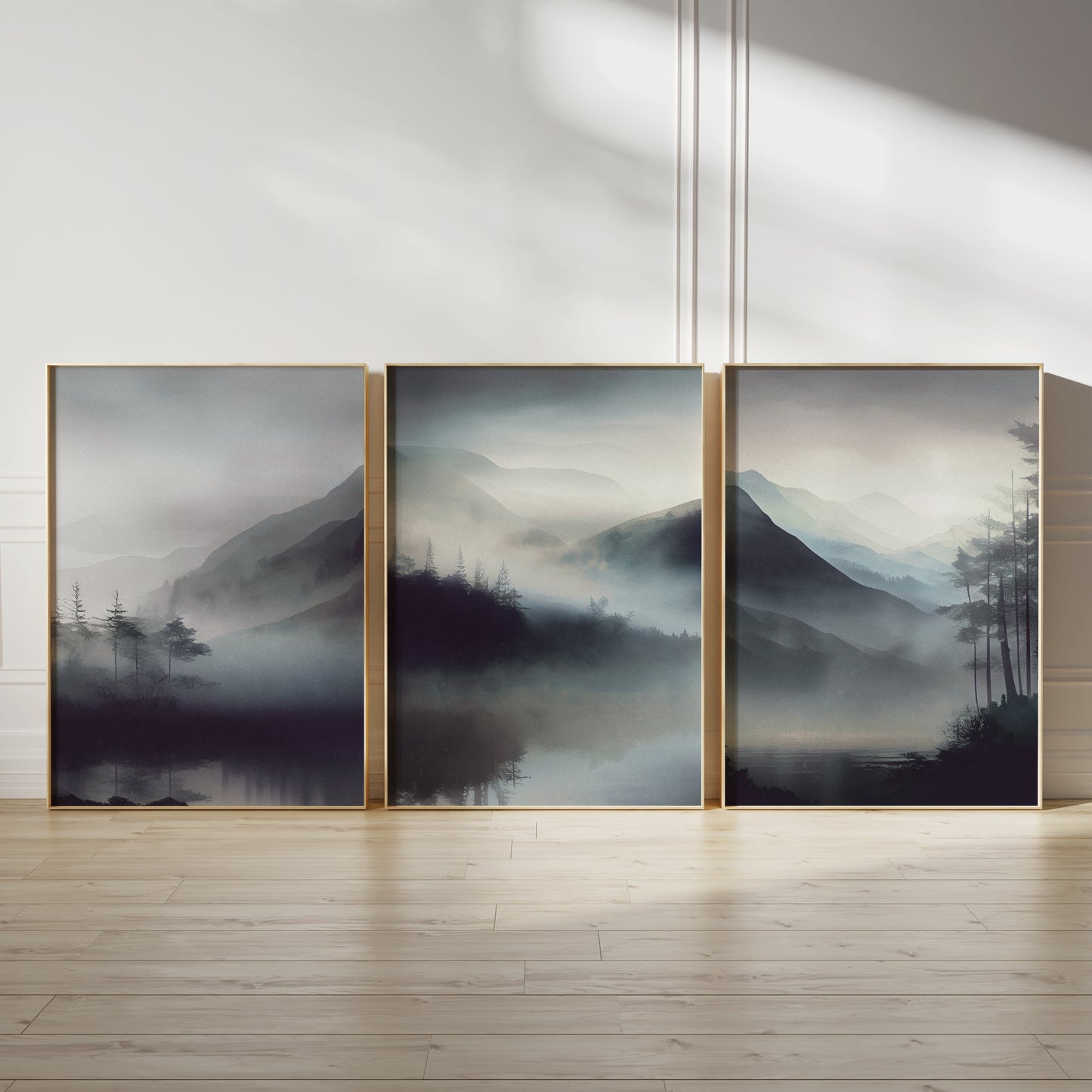Set of 3 Watercolour Landscape Wall Prints
