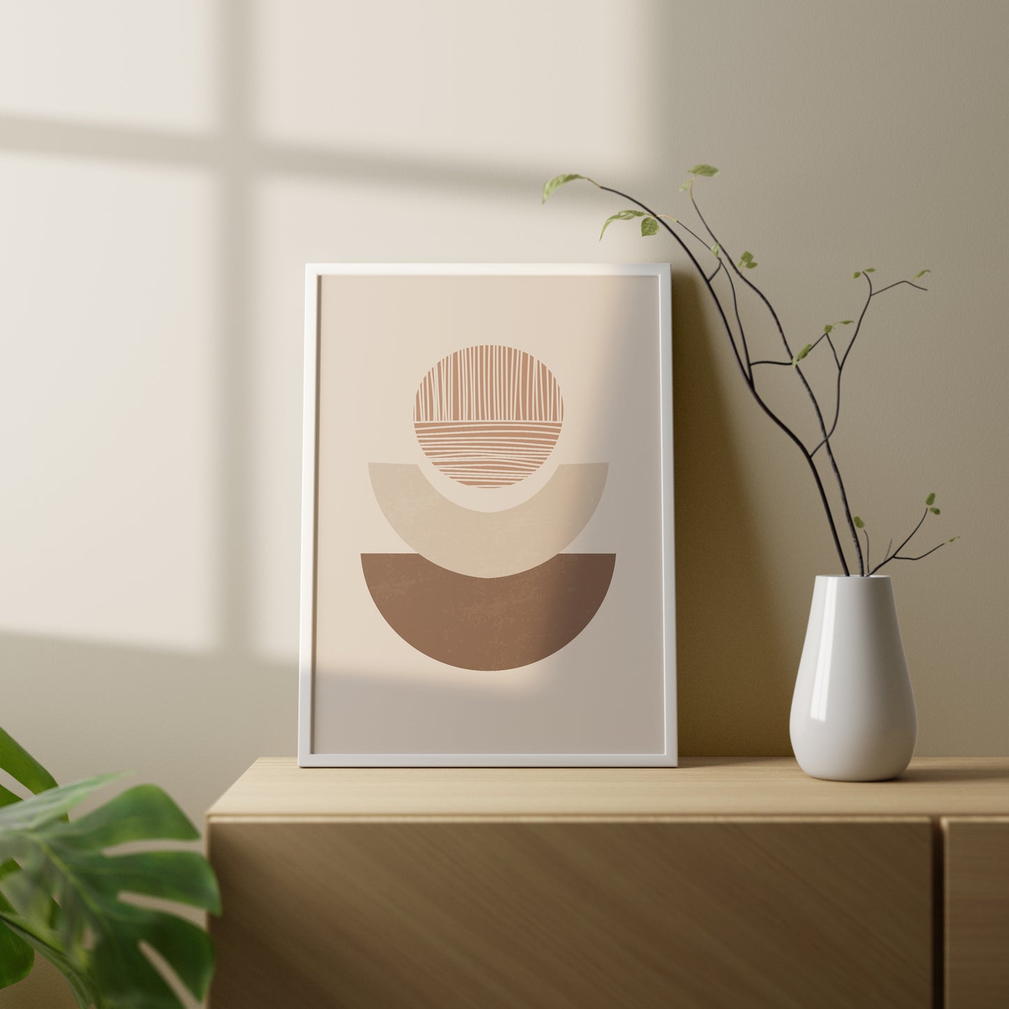 Set of 3 Neutral Boho Wall Art Prints