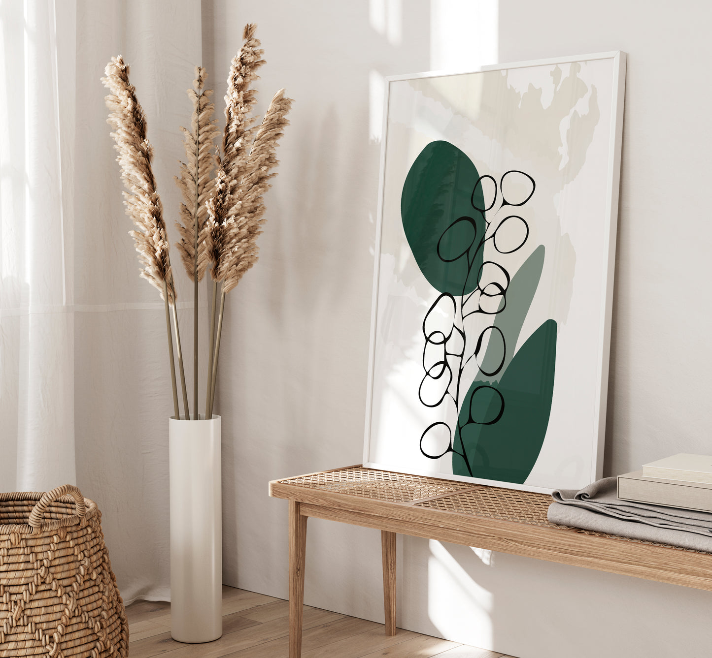 Set of 3 Emerald Green Wall Prints