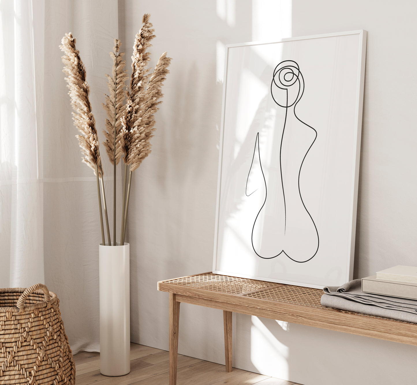 Set of 3 Minimalist Bedroom Wall Art Prints