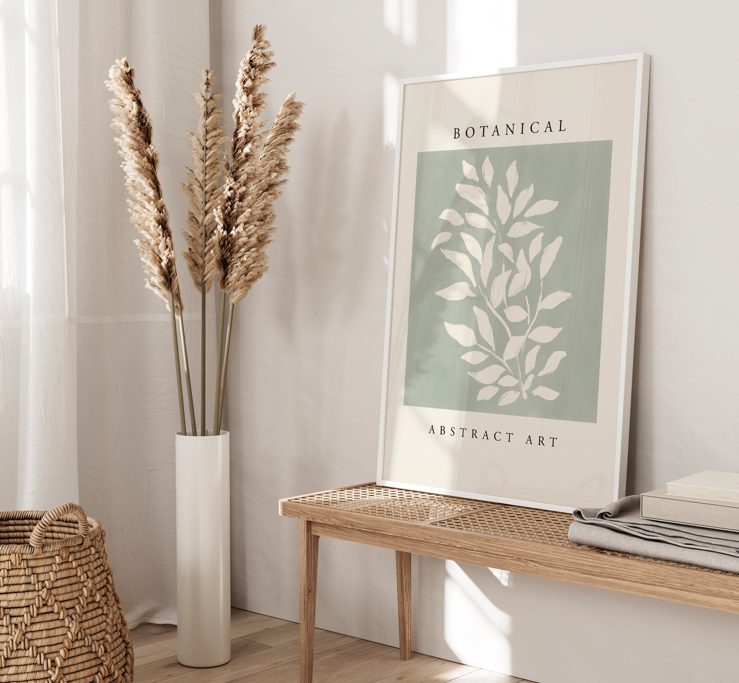 Set of 3 Sage Green Botanical Wall Art Prints