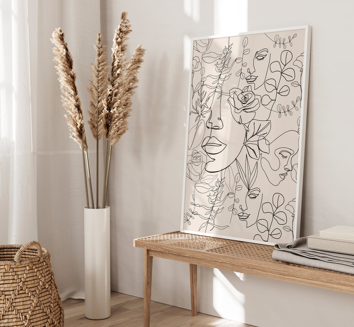 Set of 3 Neutral Boho Abstract Wall Prints