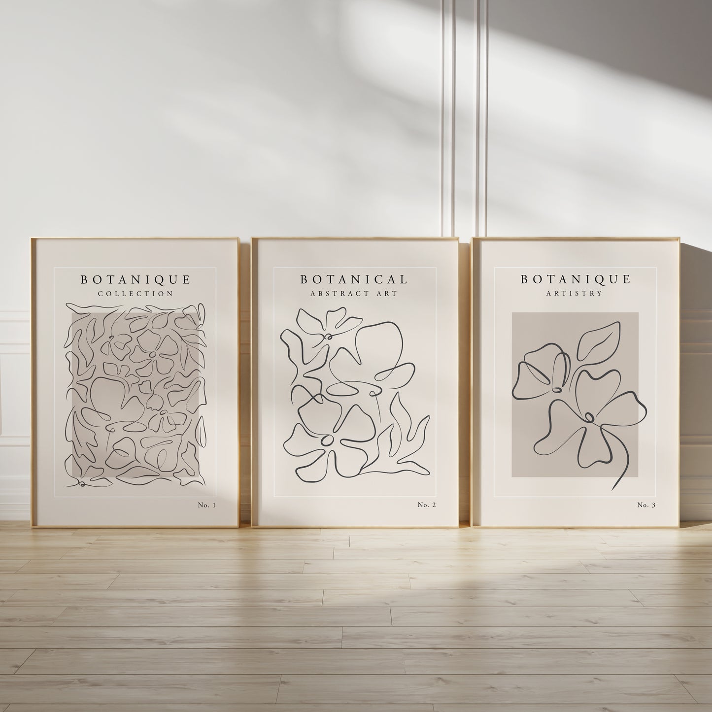 Set of 3 Neutral Wall Art Prints