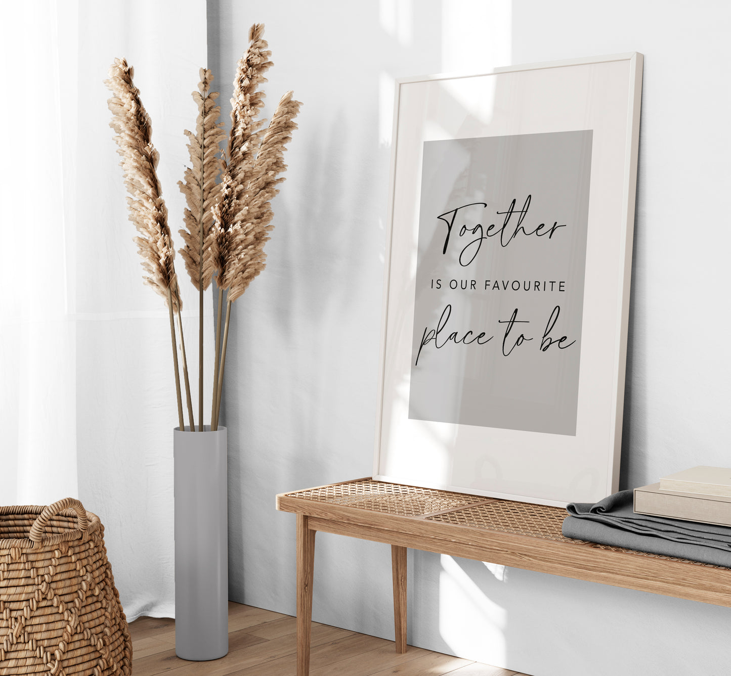 Set of 3 Grey Couples Quote Wall Art Prints