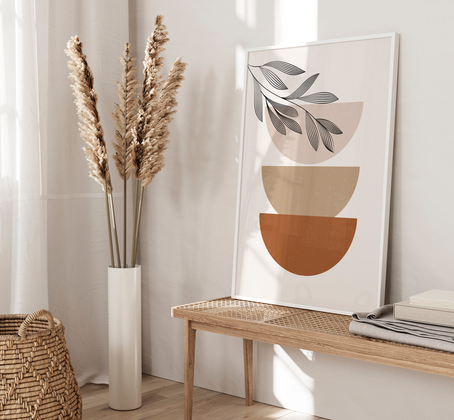 Set of 3 Boho Abstract Wall Art Prints