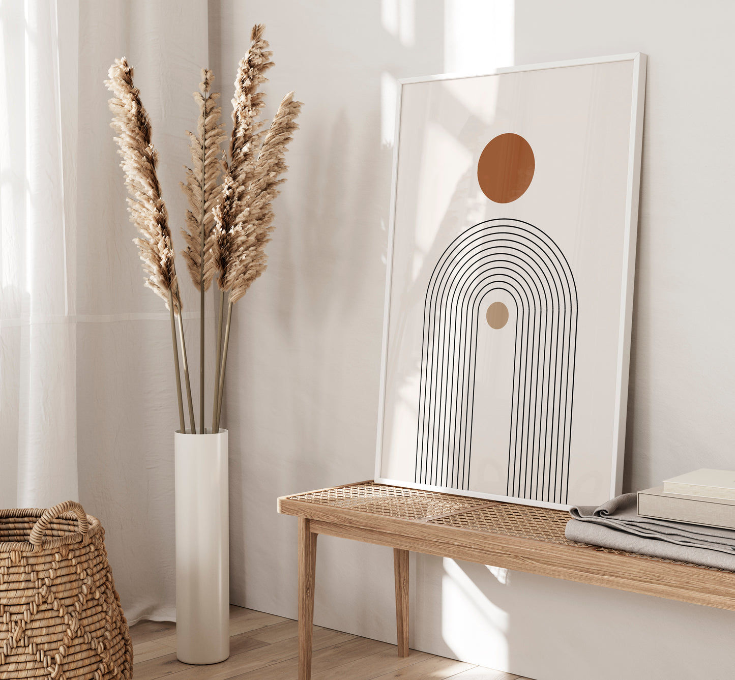 Set of 3 Boho Abstract Wall Art Prints