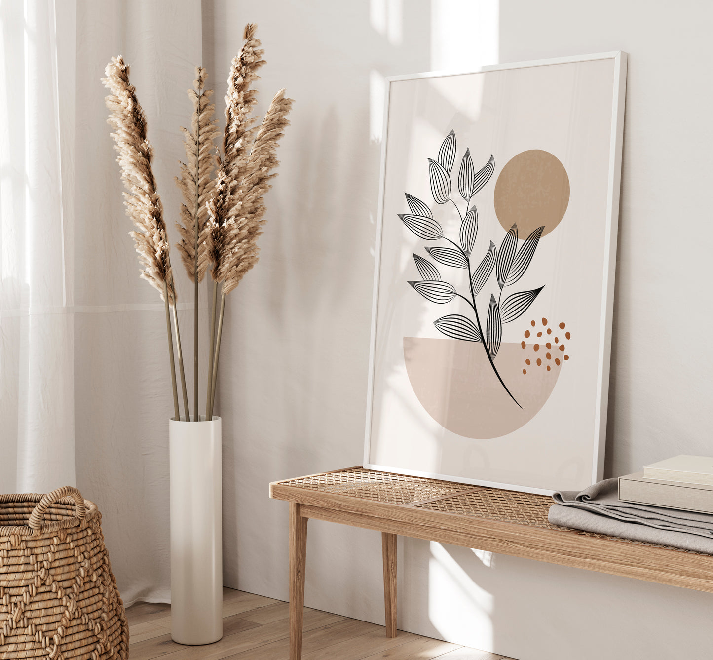 Set of 3 Boho Abstract Wall Art Prints