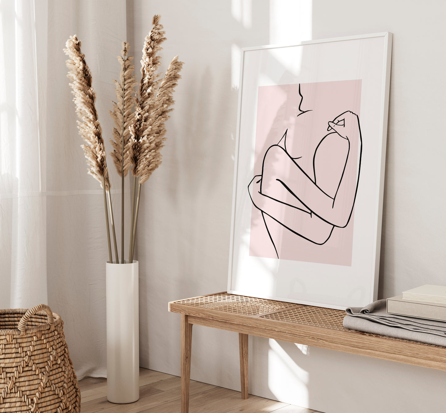 Set of 3 Pink Couples Bedroom Wall Prints