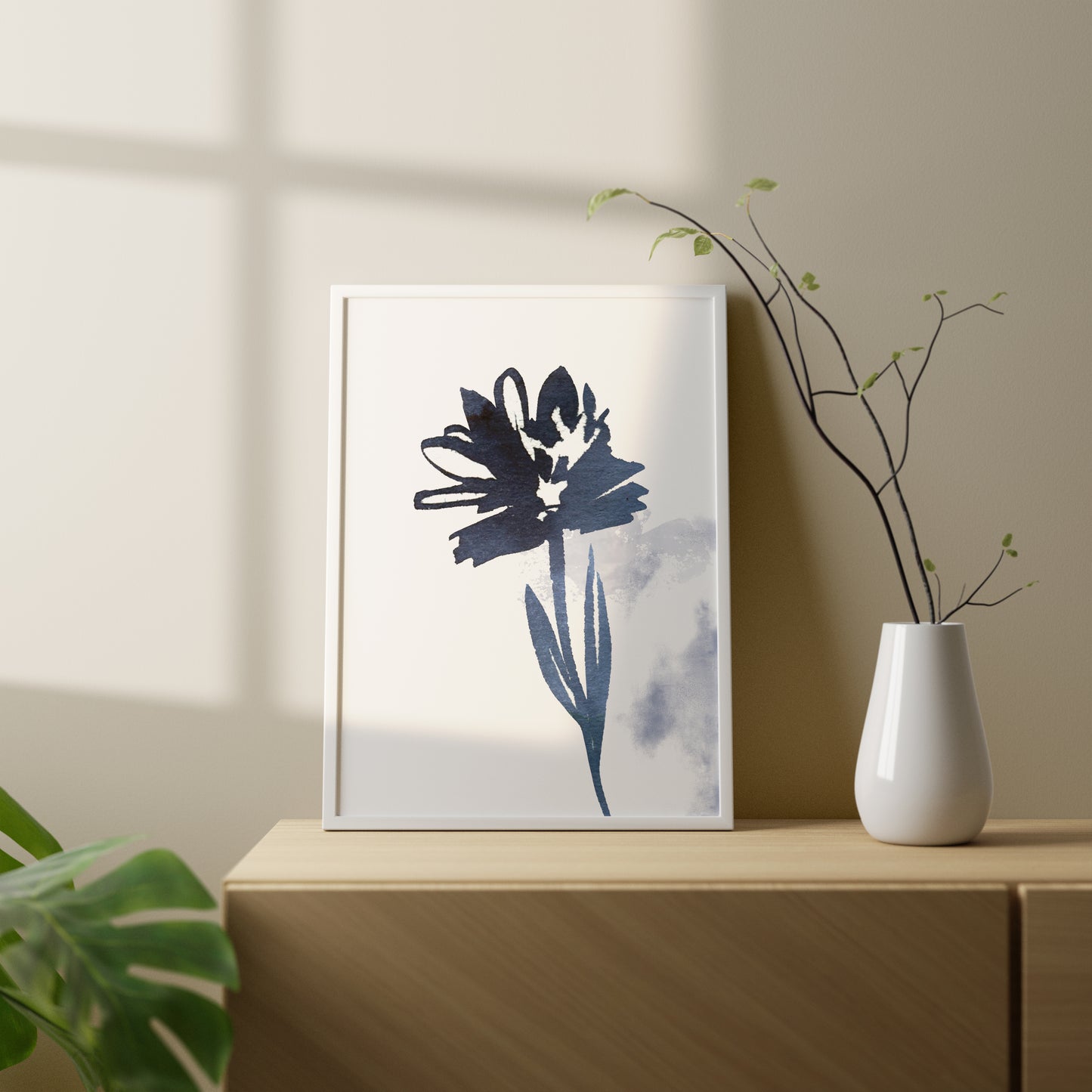 Set of 3 Watercolour Blue Wall Prints