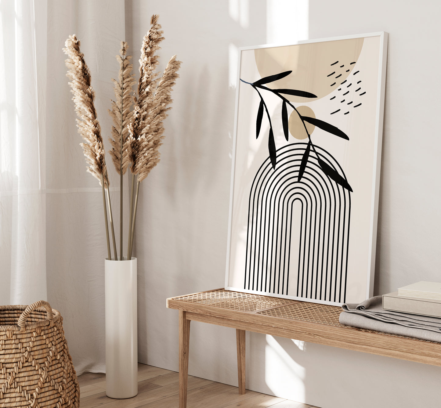 Set of 3 Neutral Boho Wall Art Prints