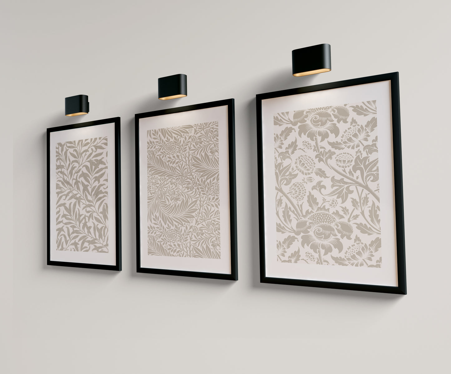 Set of 3 Neutral Botanical Wall Prints