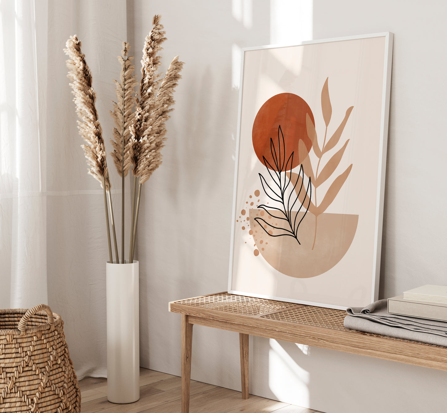 Set of 3 Terracotta Boho Wall Art Prints