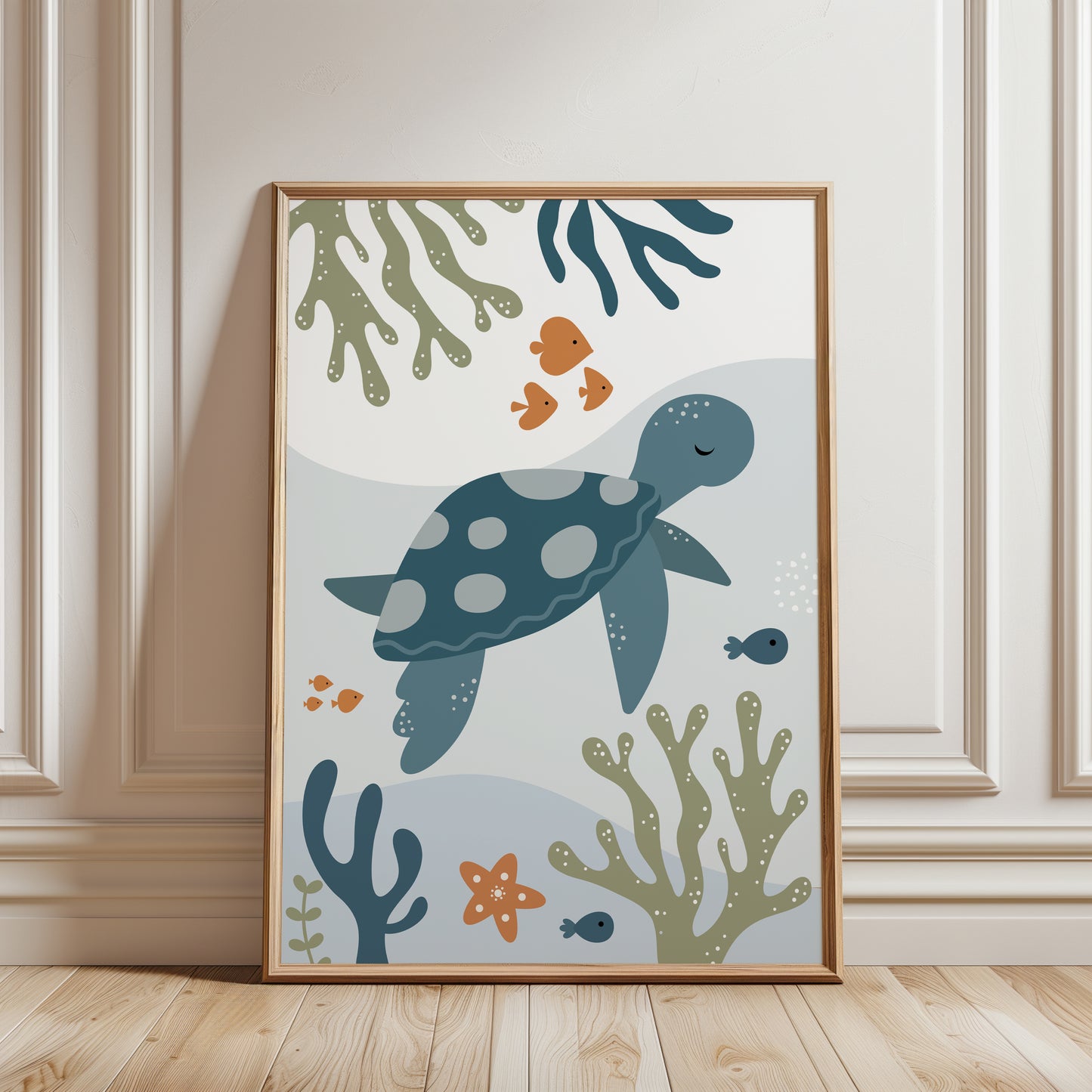 sea-life nursery print