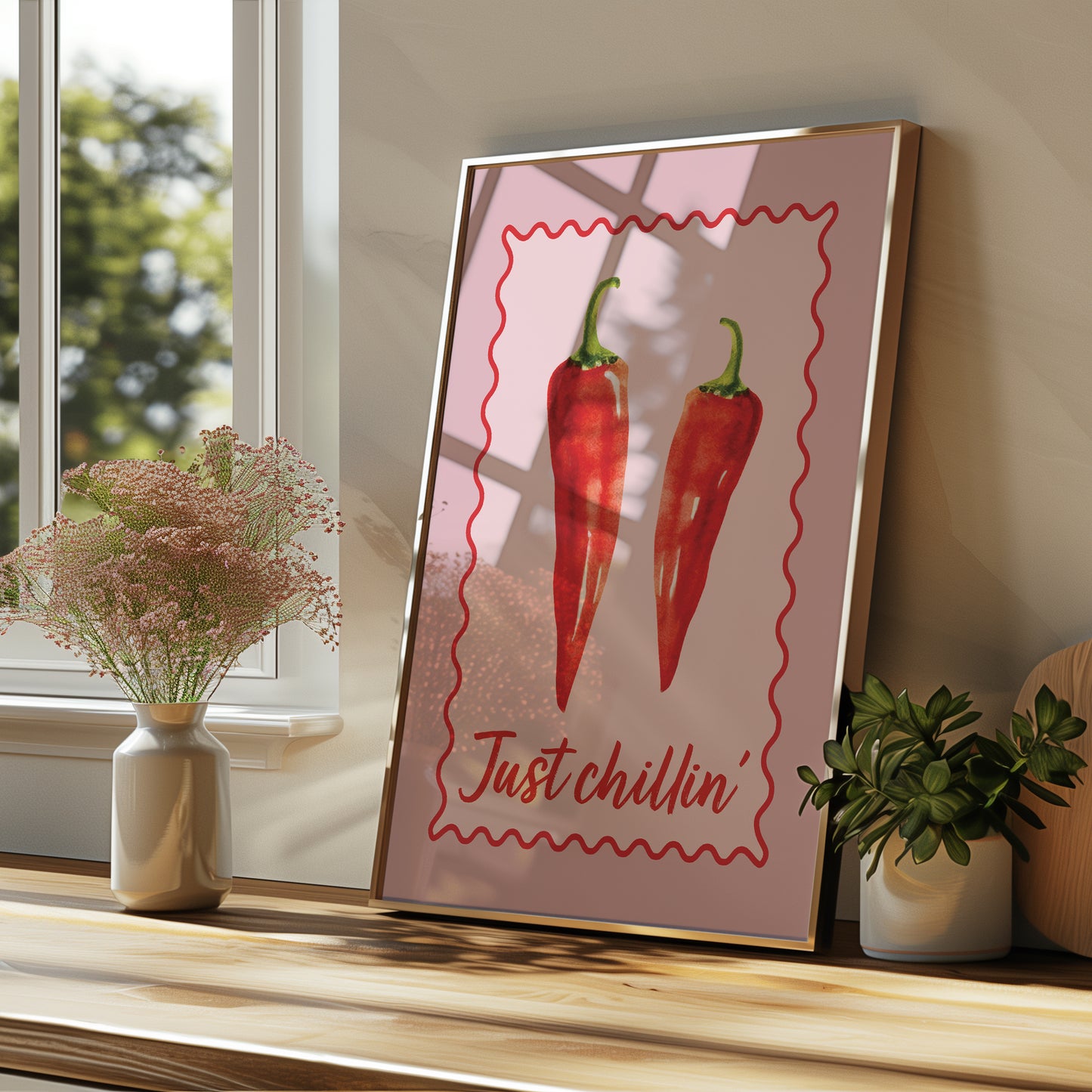 Kitchen Wall Art Print, Just Chillin'