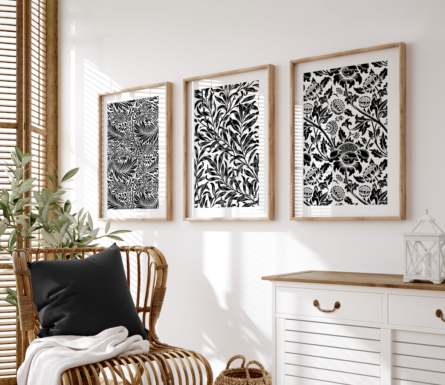 Black and white wall art