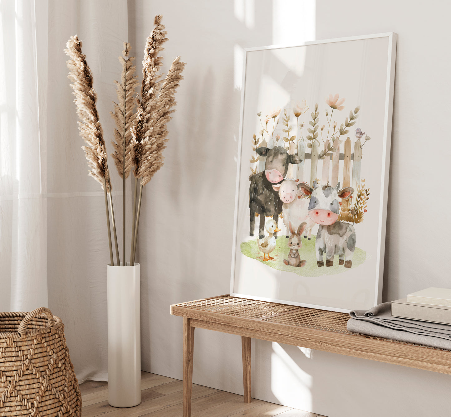 farm animal nursery prints