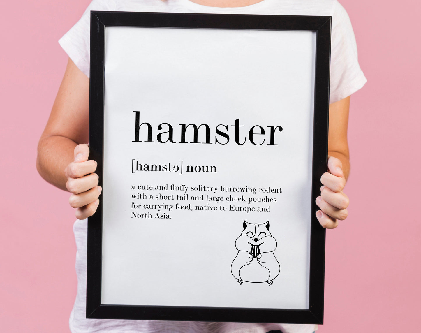 Hamster Definition Wall Art Print