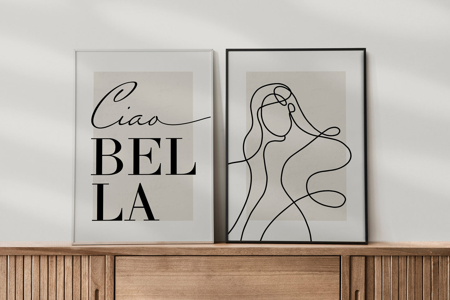 Set of 2 Ciao Bella Bedroom Wall Prints