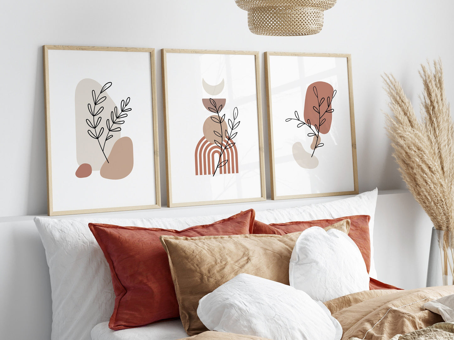Set of 3 Boho Wall Art Prints