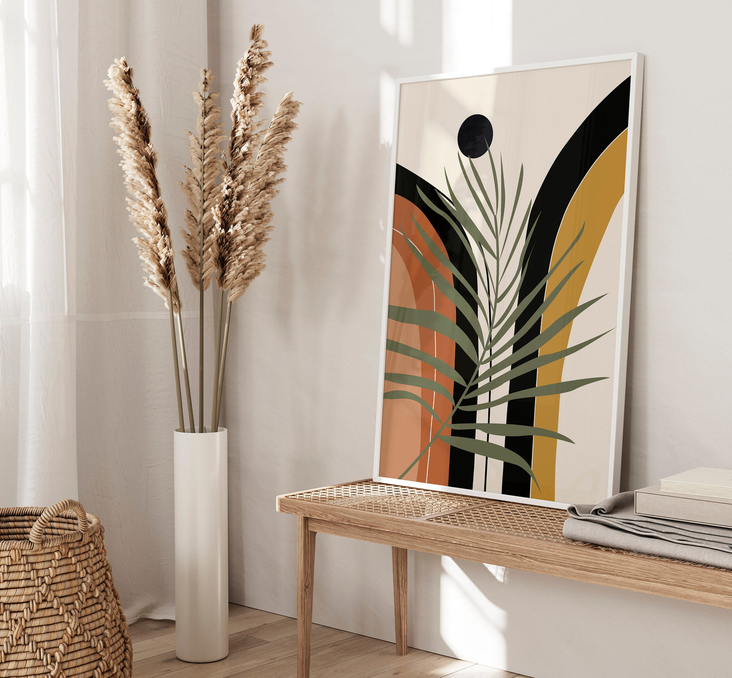 Set of 3 Terracotta Boho Abstract Wall Prints