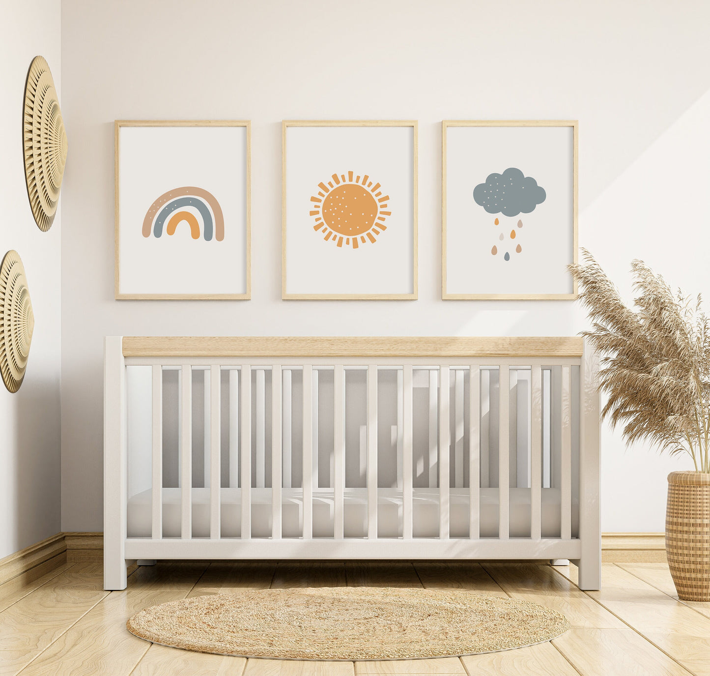 Set of 3 Boho Nursery Wall Prints