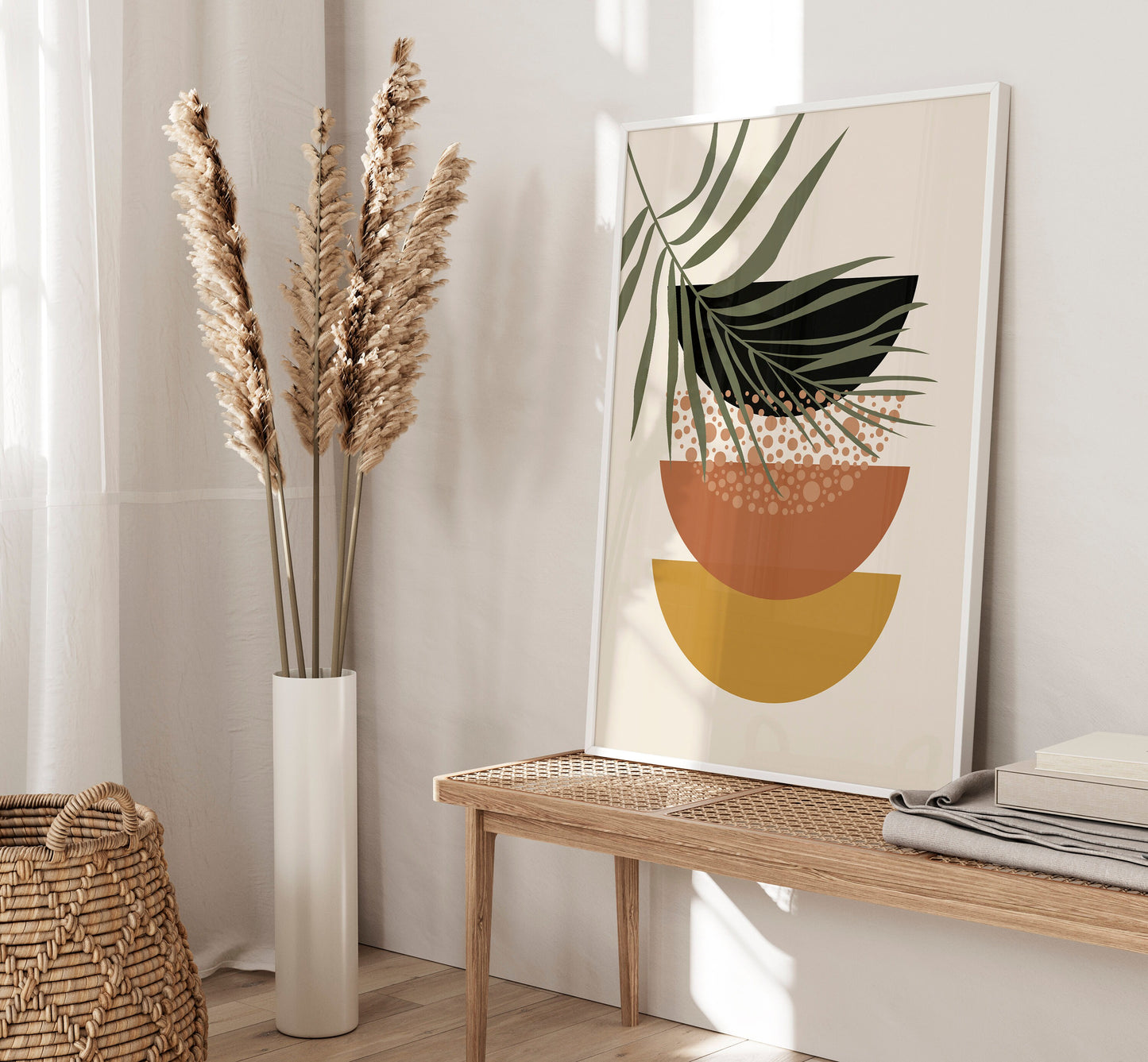 Set of 3 Terracotta Boho Abstract Wall Prints