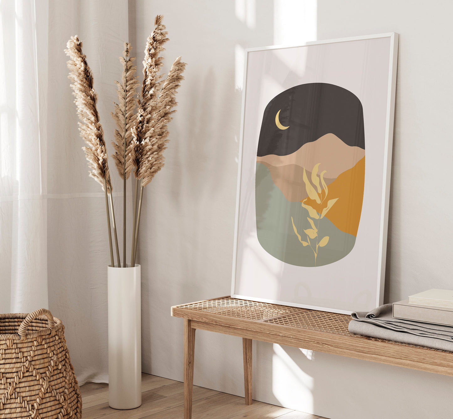 Set of 3 Boho Abstract Wall Art Prints