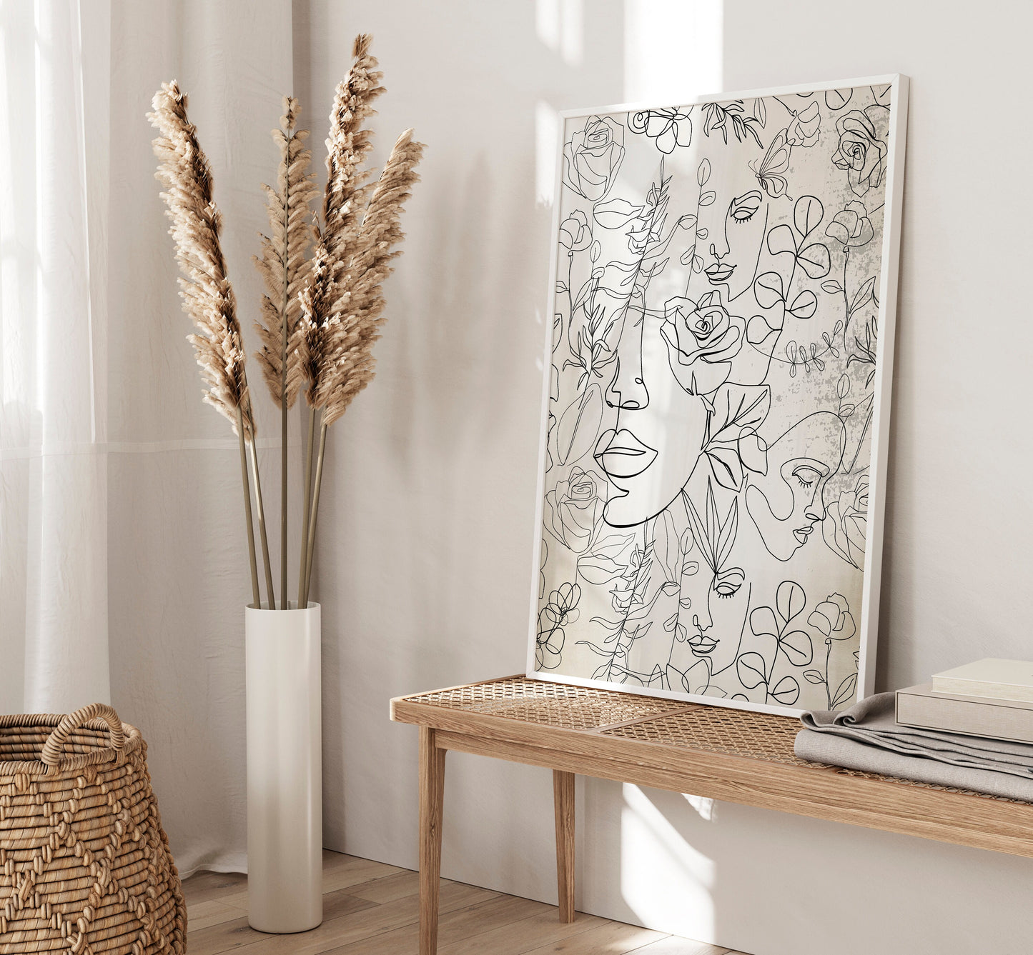 Set of 3 Neutral Modern Abstract Wall Art Prints