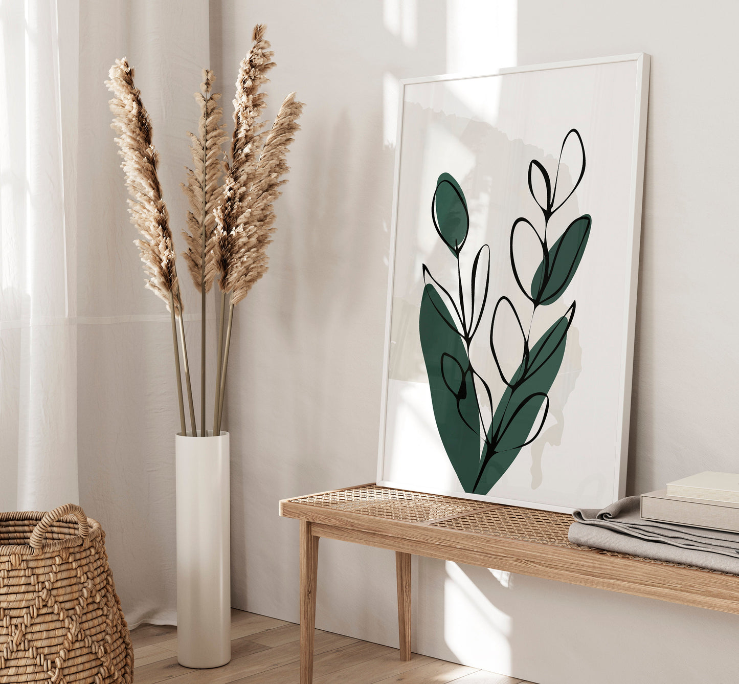 Set of 3 Emerald Green Wall Prints