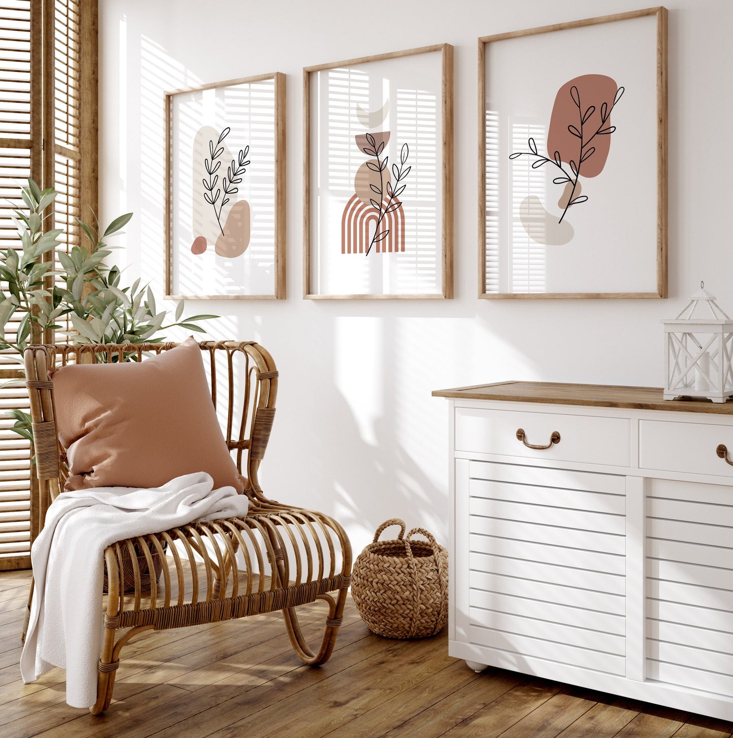 Set of 3 Boho Wall Art Prints