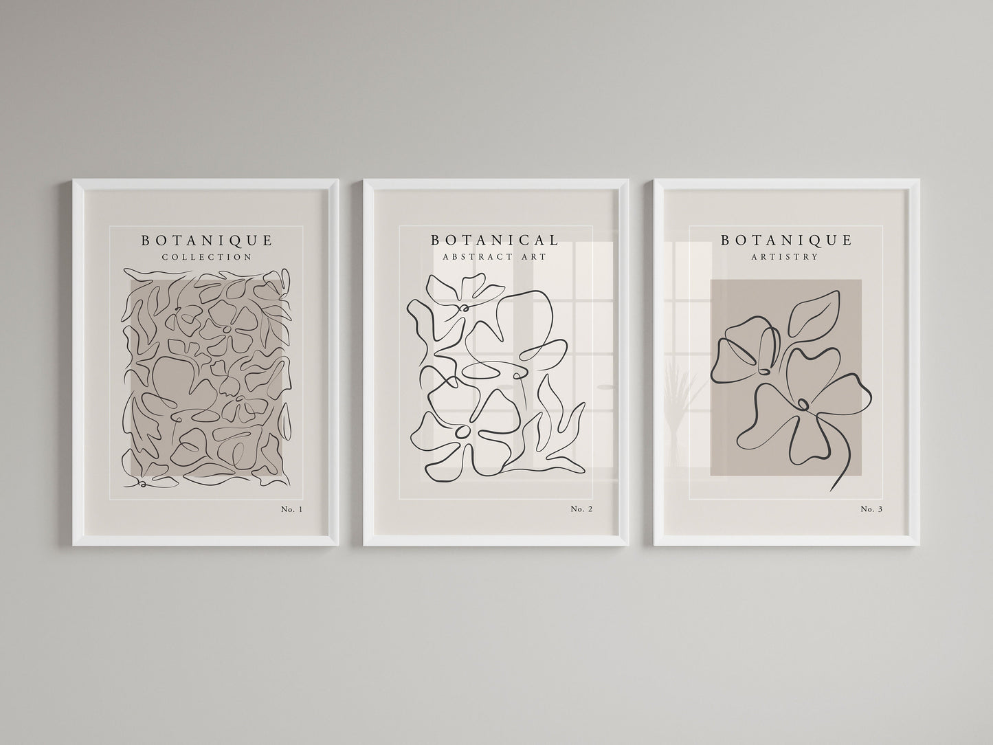 Set of 3 Neutral Wall Art Prints