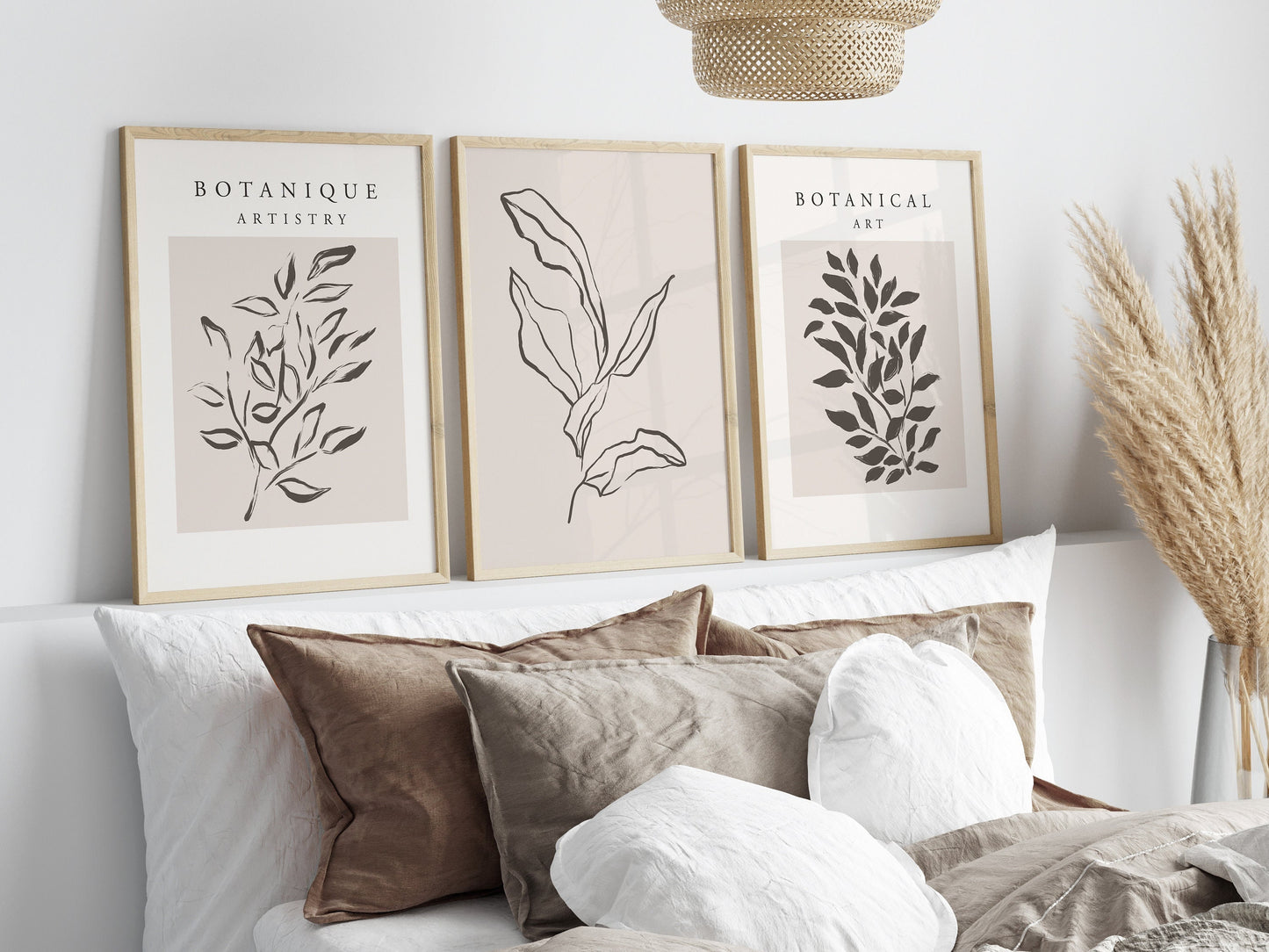 Set of 3 Neutral Wall Art Prints