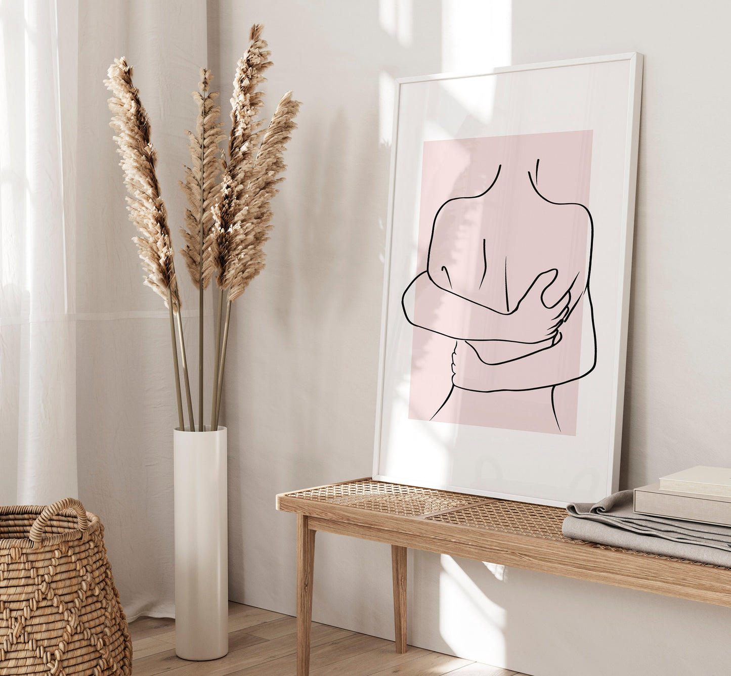 Set of 3 Pink Couples Bedroom Wall Prints