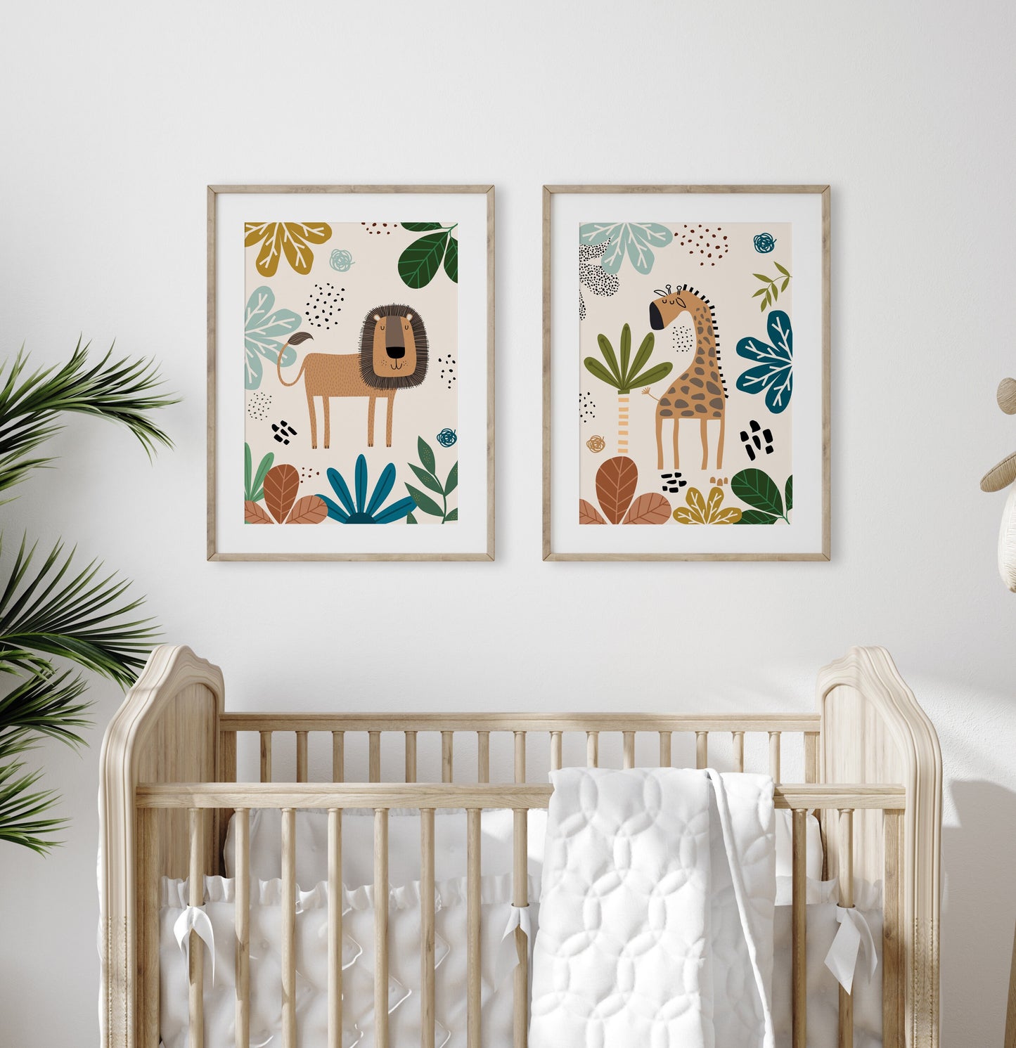 Set of 3 Boys Bedroom Safari Wall Art Prints