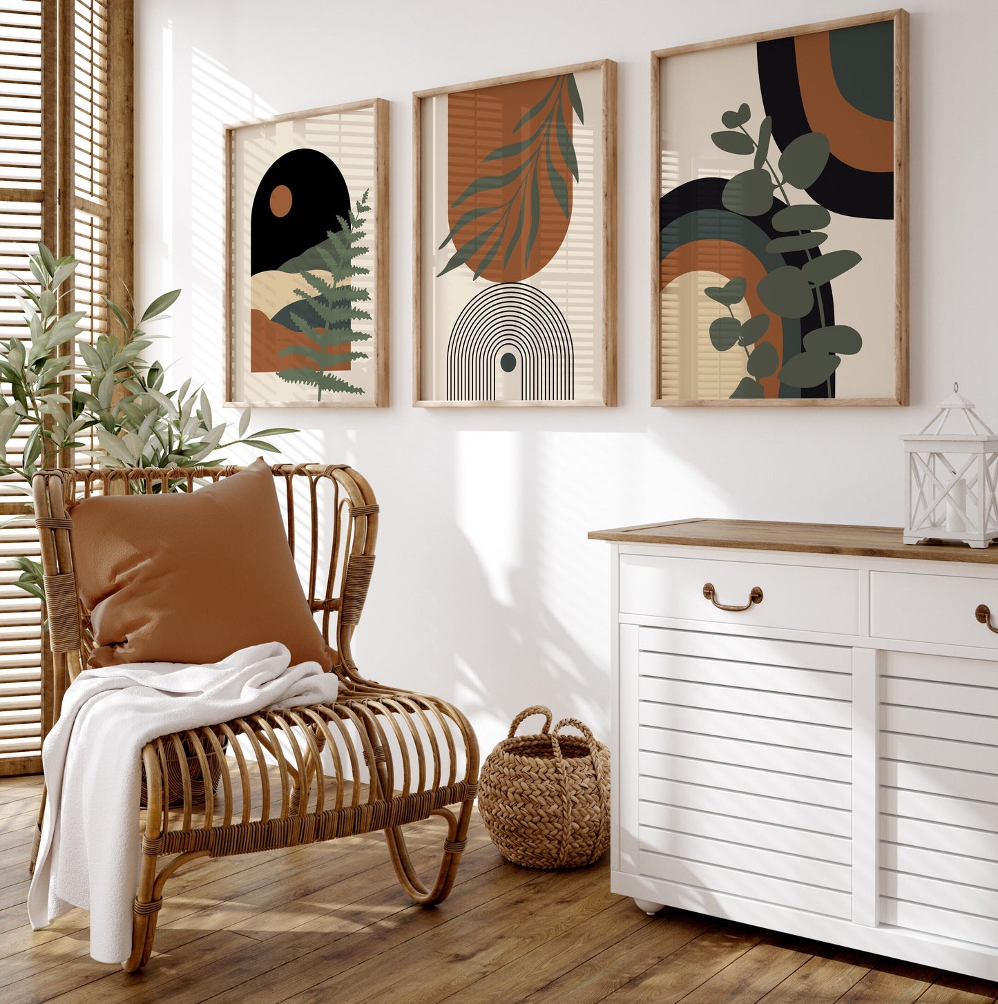 Set of 3 Boho Wall Art Prints