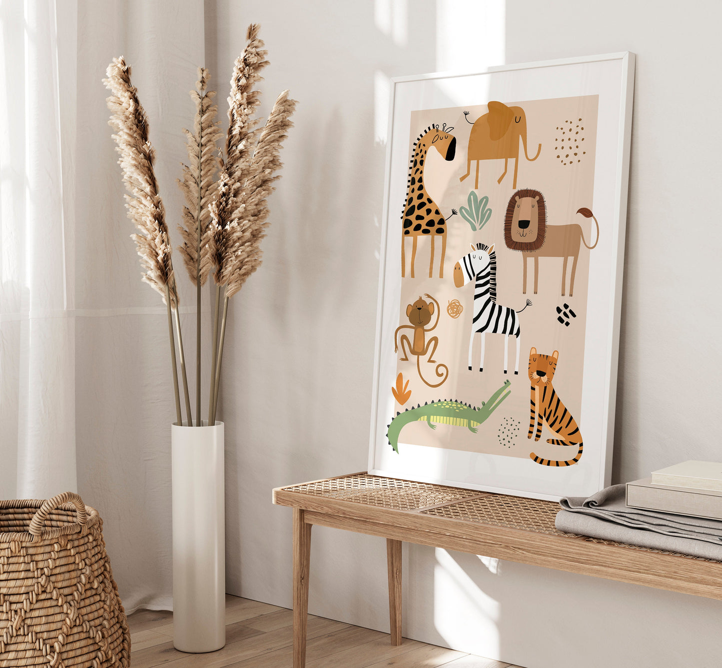 Set of 3 Safari Nursery Wall Art Prints