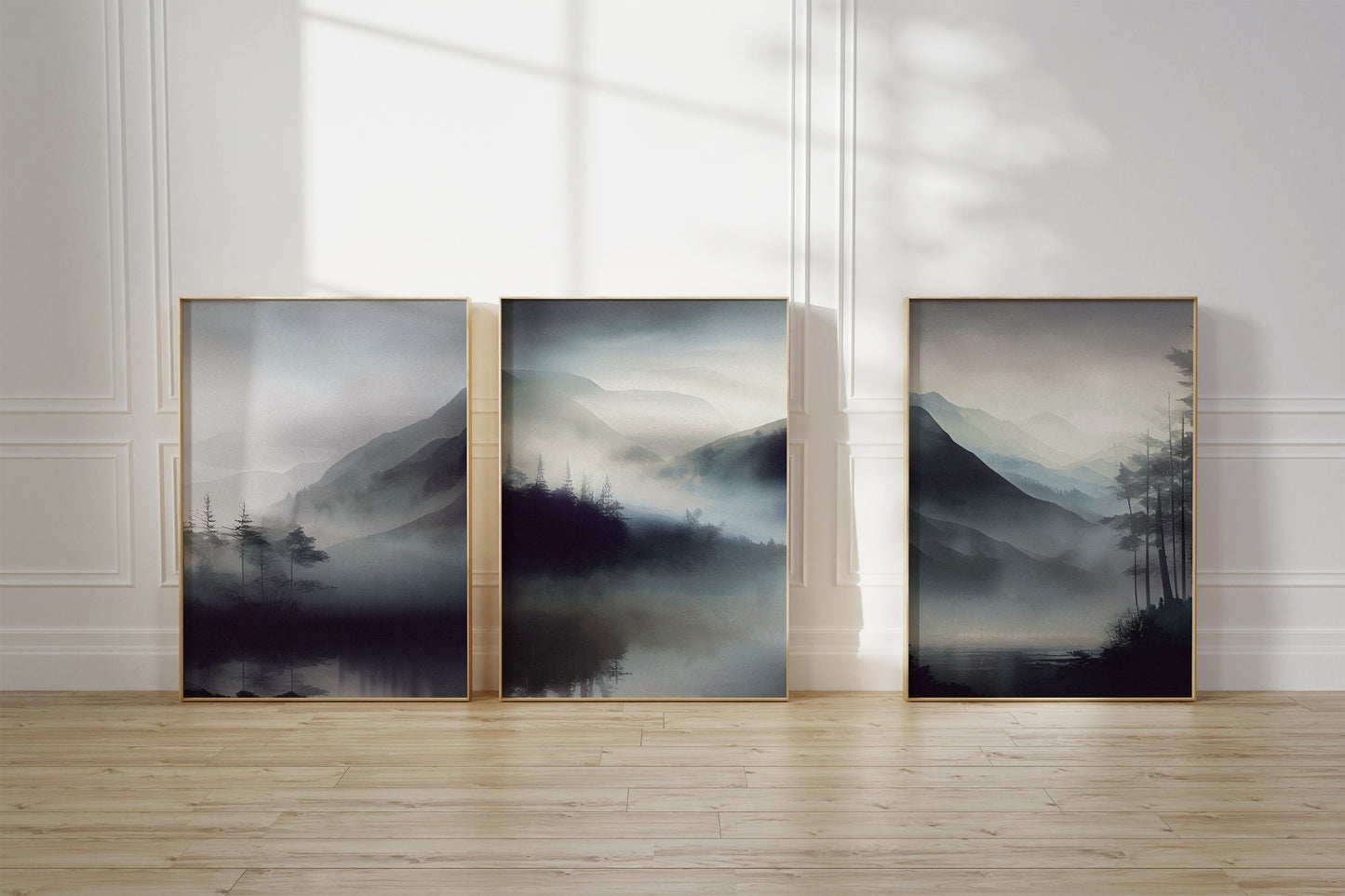 Set of 3 Watercolour Landscape Wall Prints