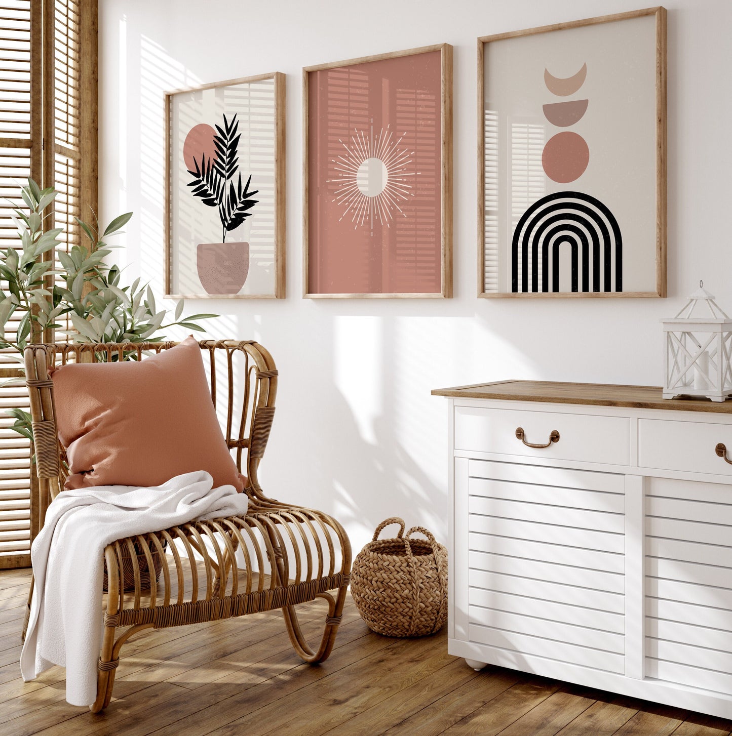 Set of 3 Boho Wall Art Prints