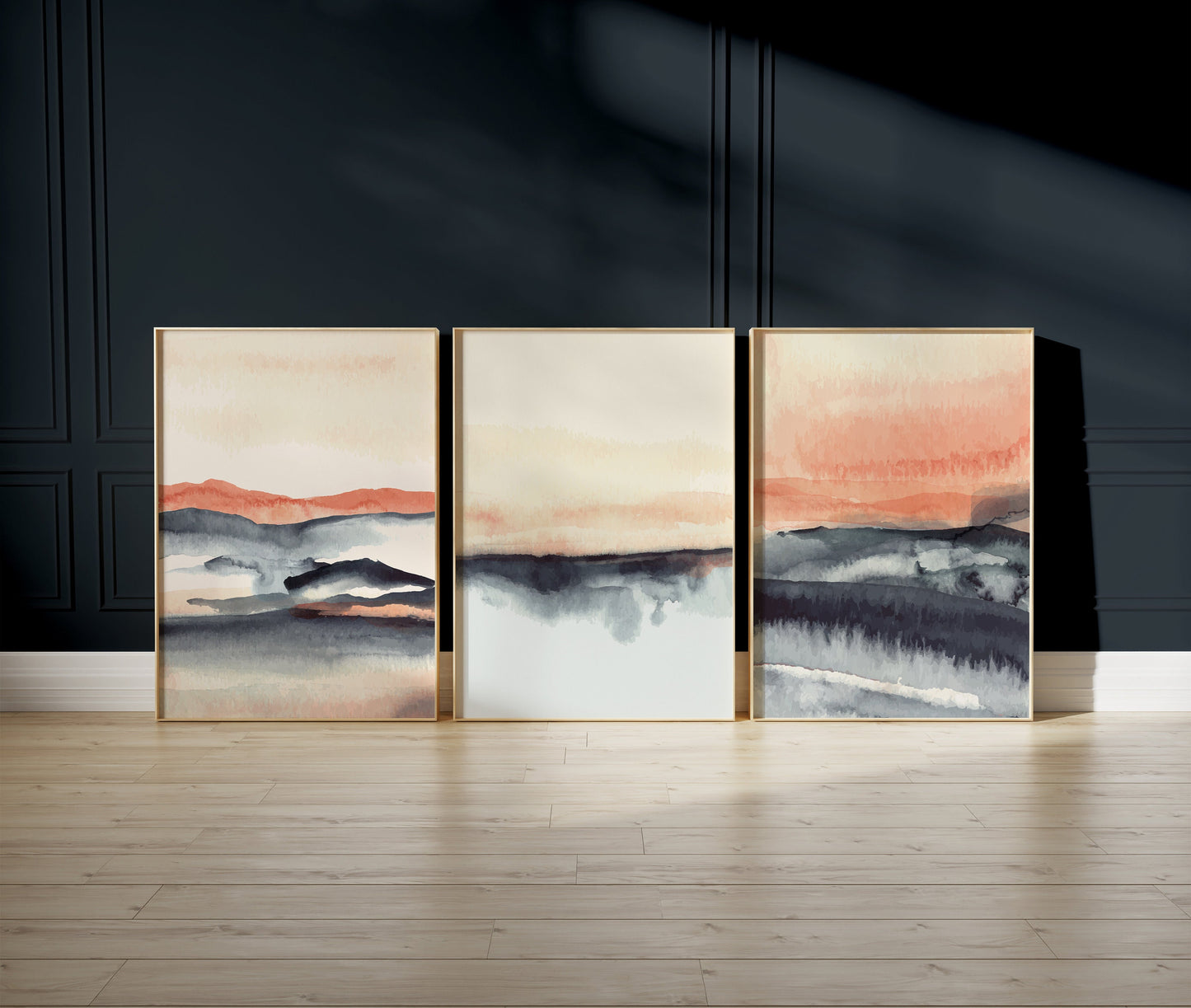 Set of 3 Watercolour Landscape Wall Prints