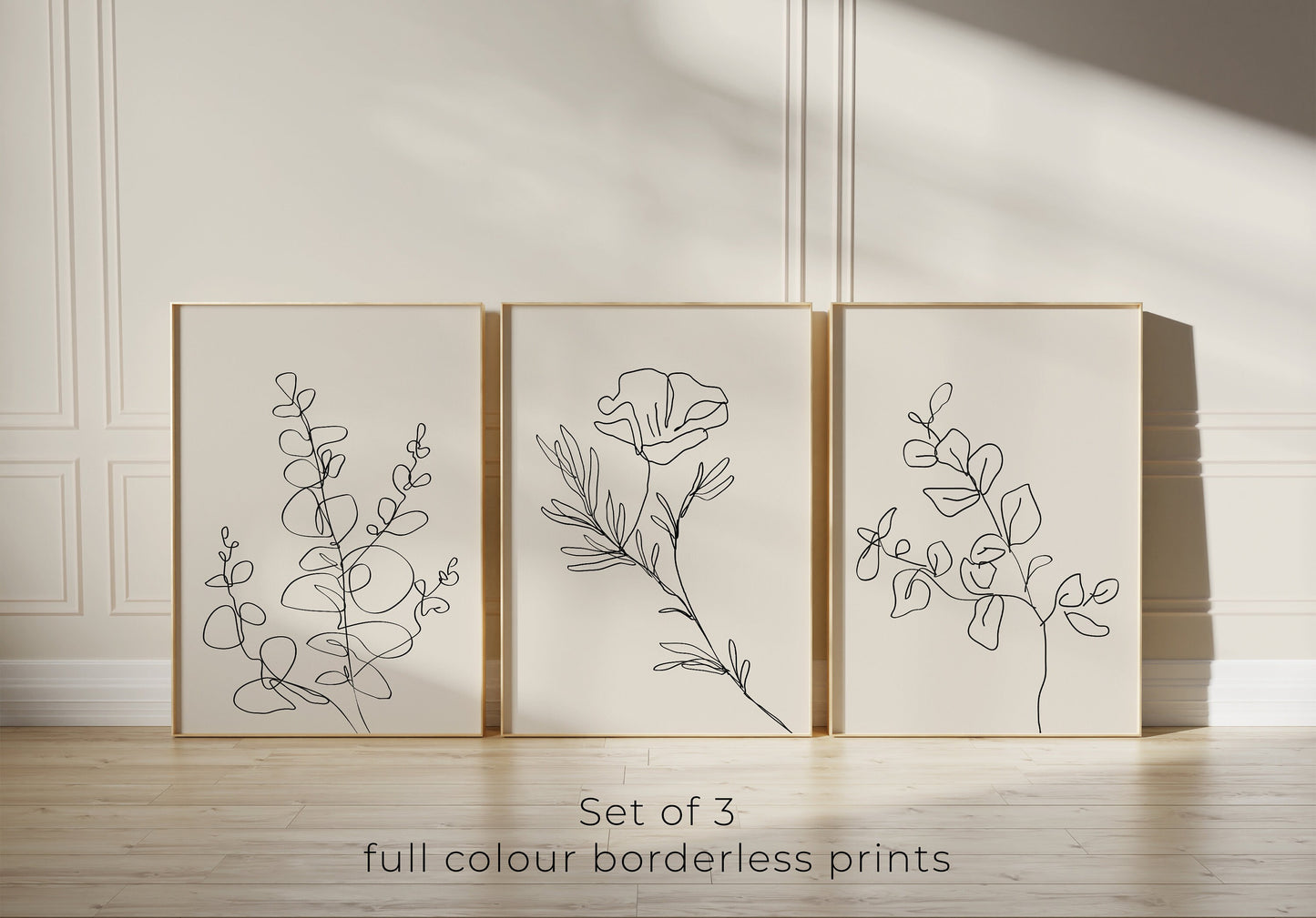 Set of 3 Neutral Wall Art Prints