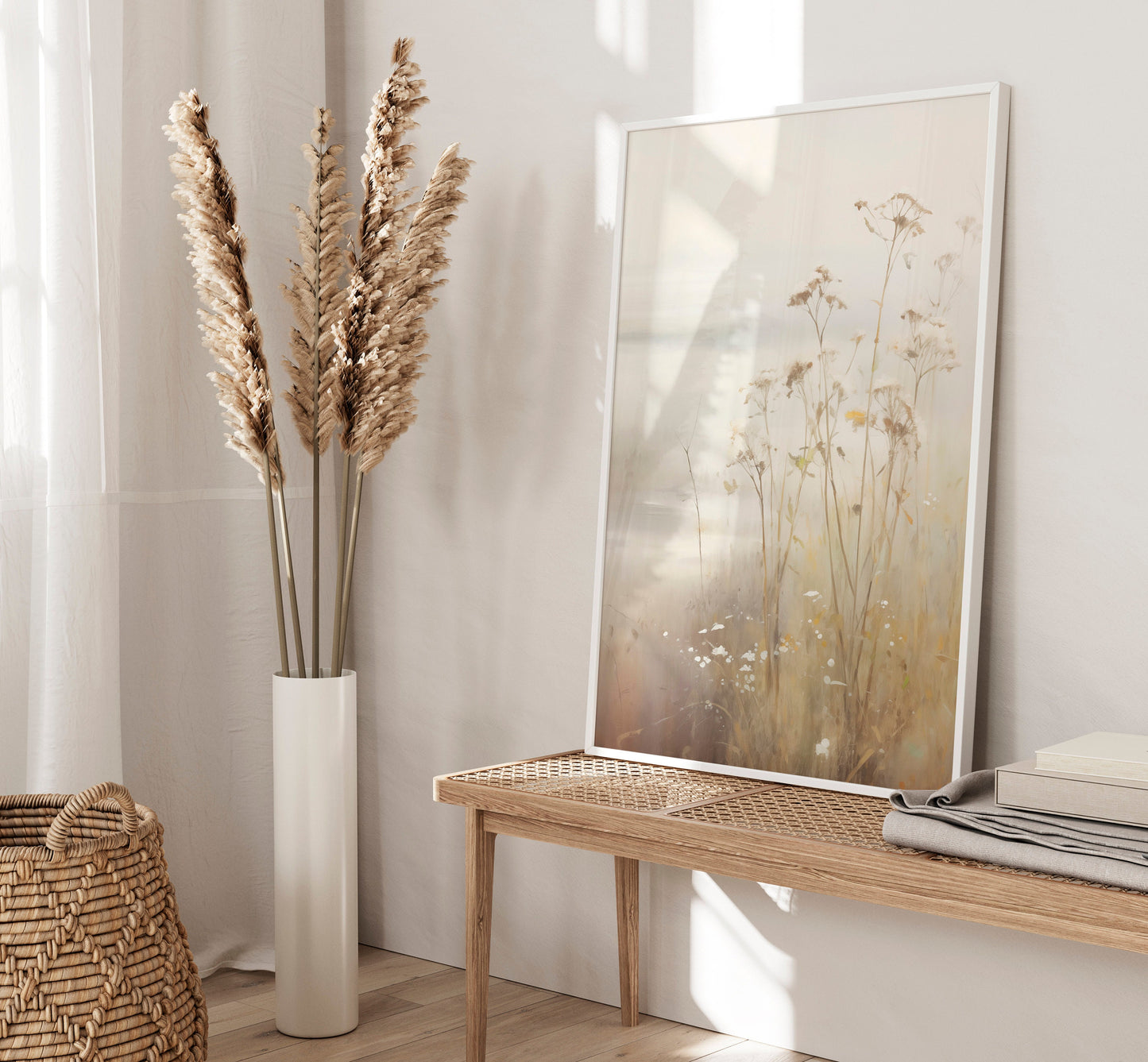 Set of 3 Neutral Landscape Abstract Wall Art Prints