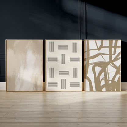 Gallery Wall Art, Set of 3 Abstract Prints
