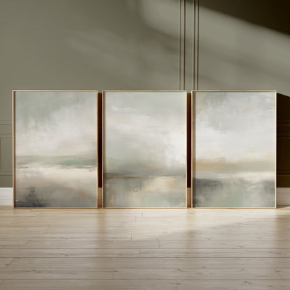 Set of 3 Abstract Landscape Wall Art Prints